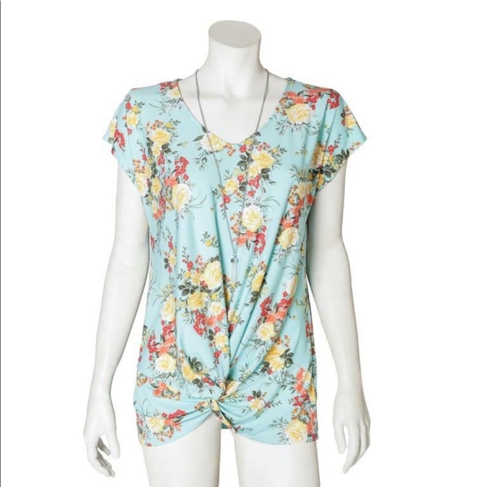 🅽🅴🆆 Bobbie Brooks Floral with Lace Top